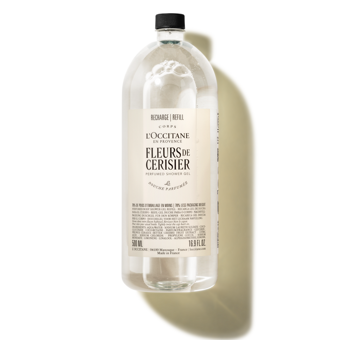Fleurs de Cerisier perfumed shower gel refill