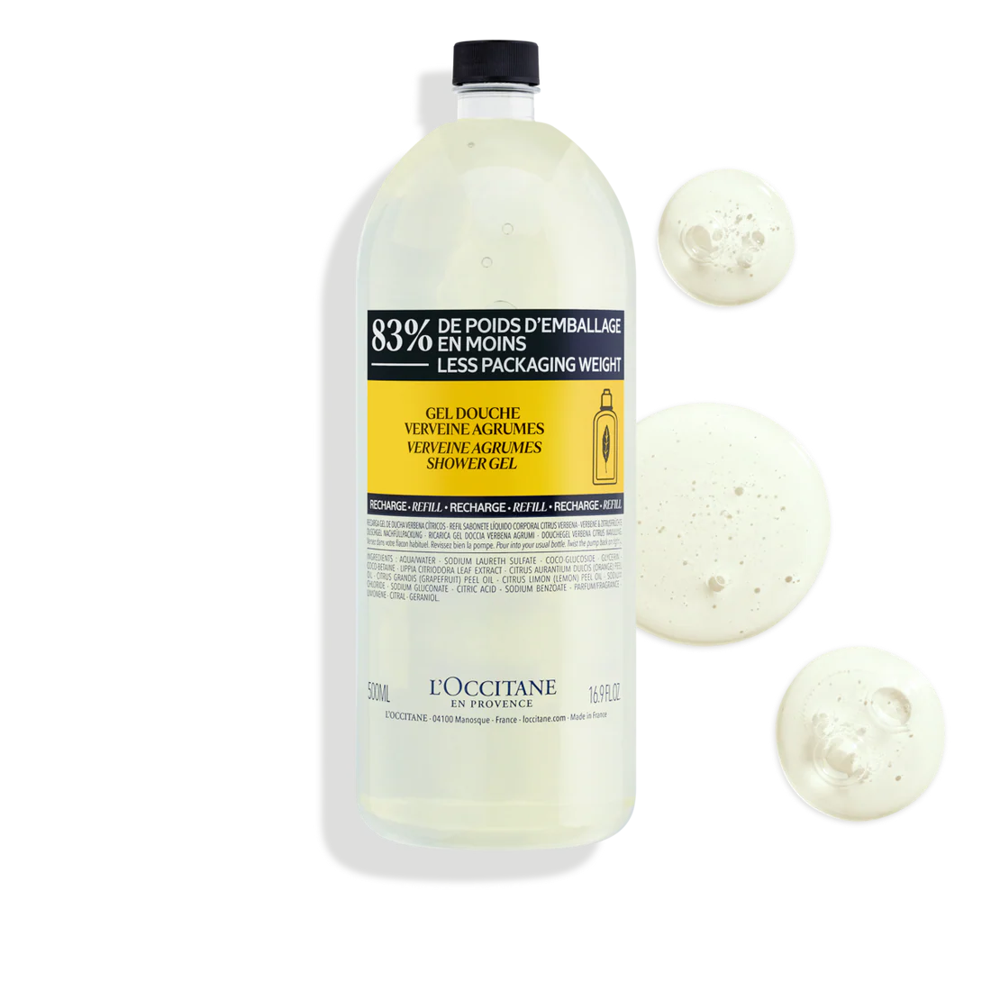 Eco Refill Gel de Ducha Verbena Cítrica