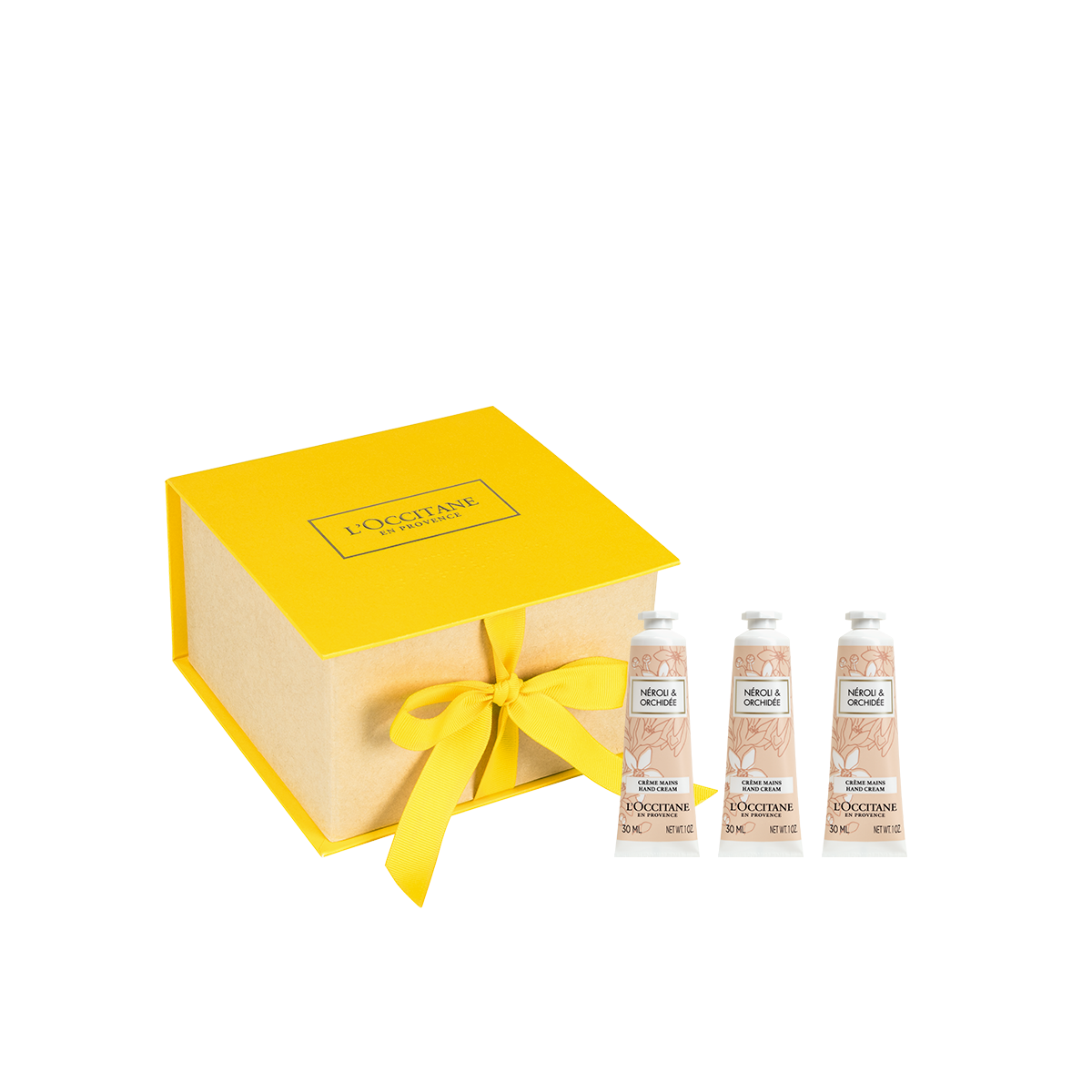 Trío de Manos Neroli y Orquídea